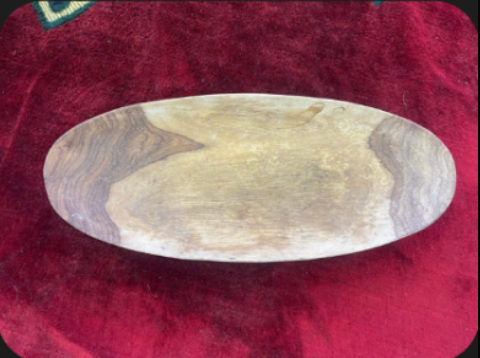 Oval Wooden Serving Tray – Minimalist African Design