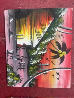 Fabric Wall Painting