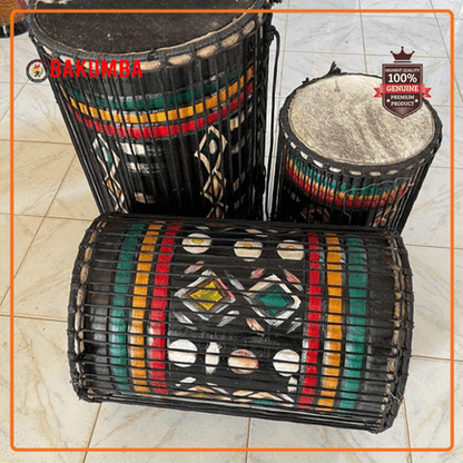 Hand Made Djembe Drums Set From Guinea-3 Pieces