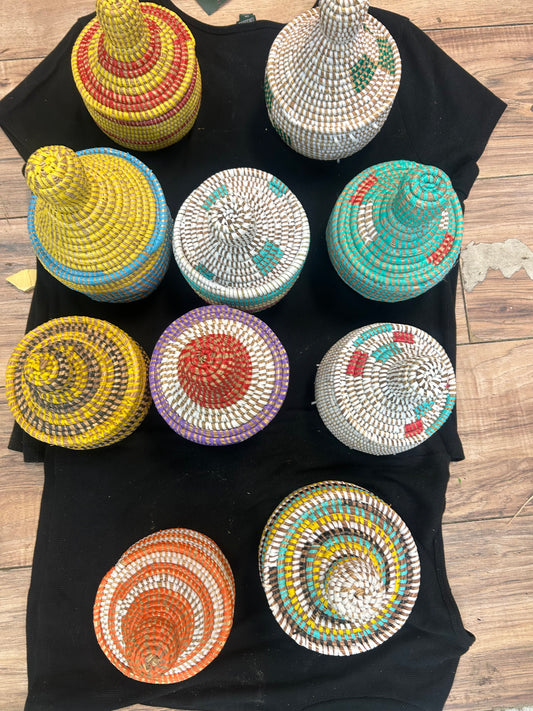 Small basket from Africa. Christmast deco