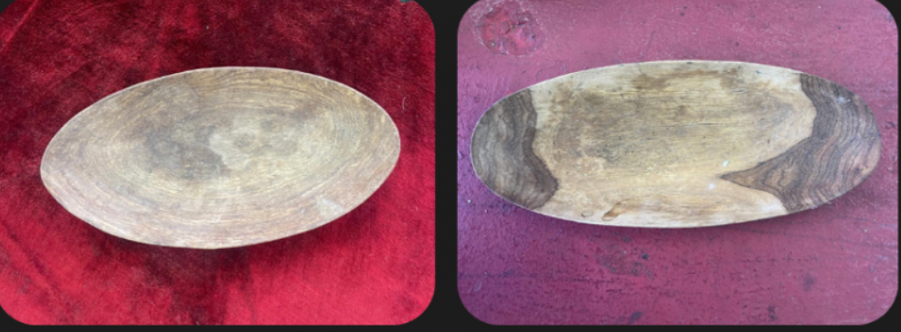 Oval Wooden Serving Tray – Minimalist African Design