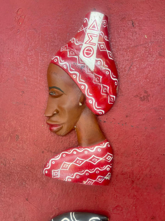 Hand Painted Afro Wall Art