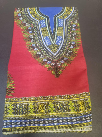 Bakumba Essence – Red & Gold African Fabric (6 Yards)