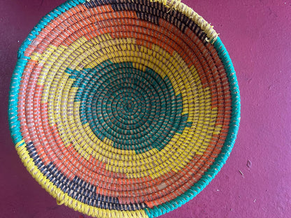 Wall Deco/Bowls – 9‑Piece Spiral Basket Set