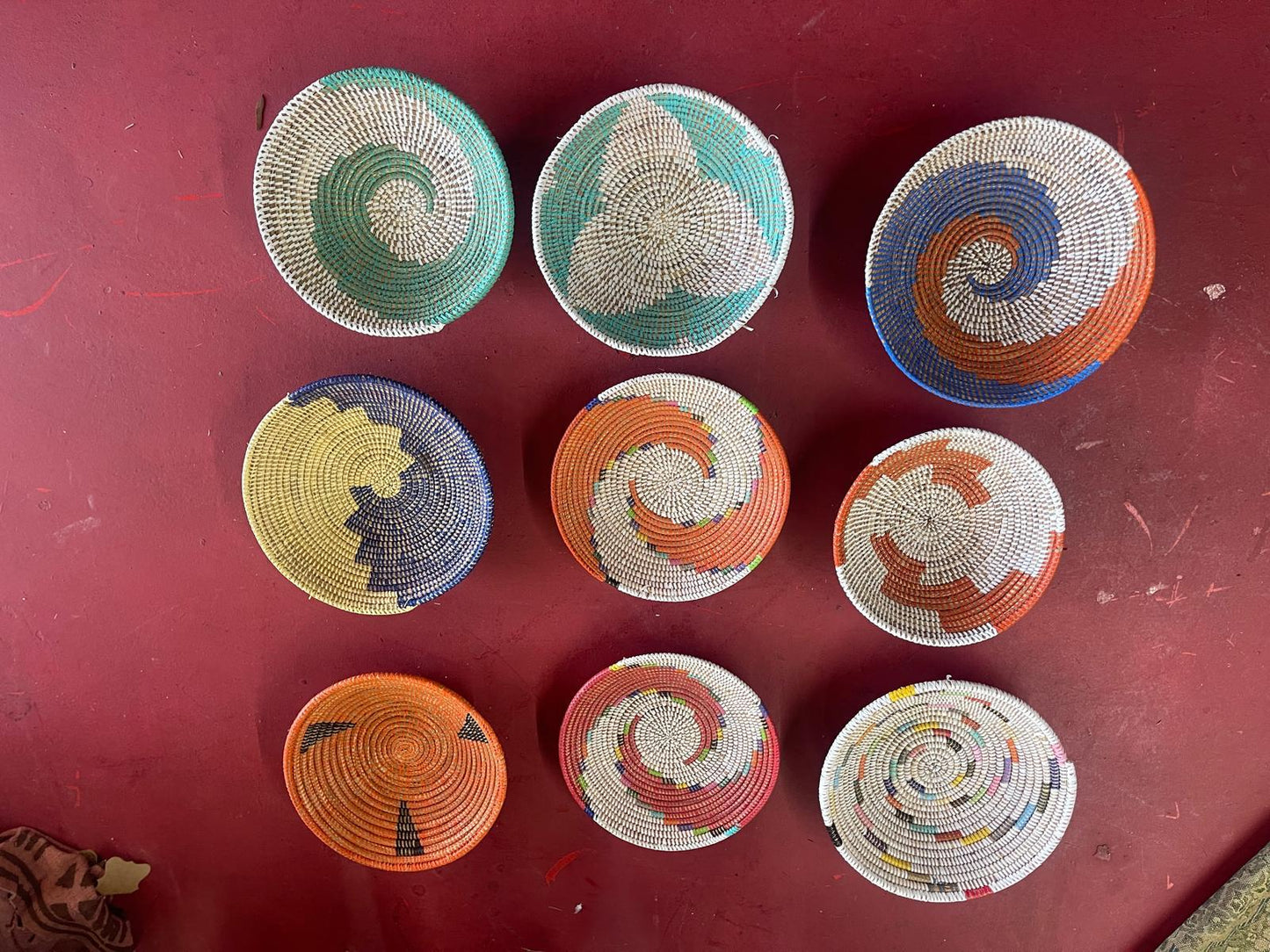 9‑Piece Handwoven wall decor