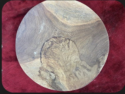 Large Round Wooden Platter – African Dining & Display Plate